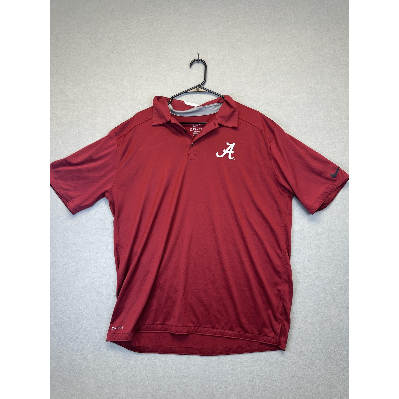 Alabama Crimson Tide Shirt Mens Xl Red Ncaa Football Nike Dri Fit Lightweight